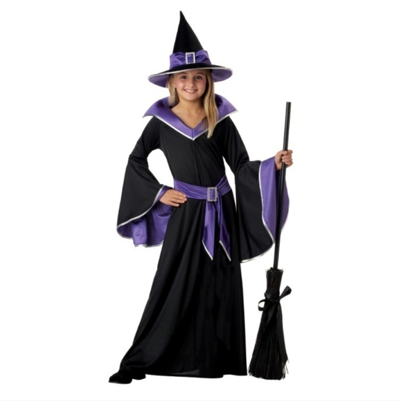 California Costumes black and purple witch costume Girl's Large - Picture 1 of 8